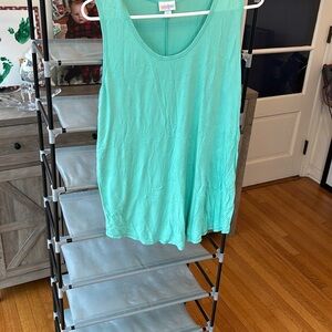Lularoe teal tank top sz 2x